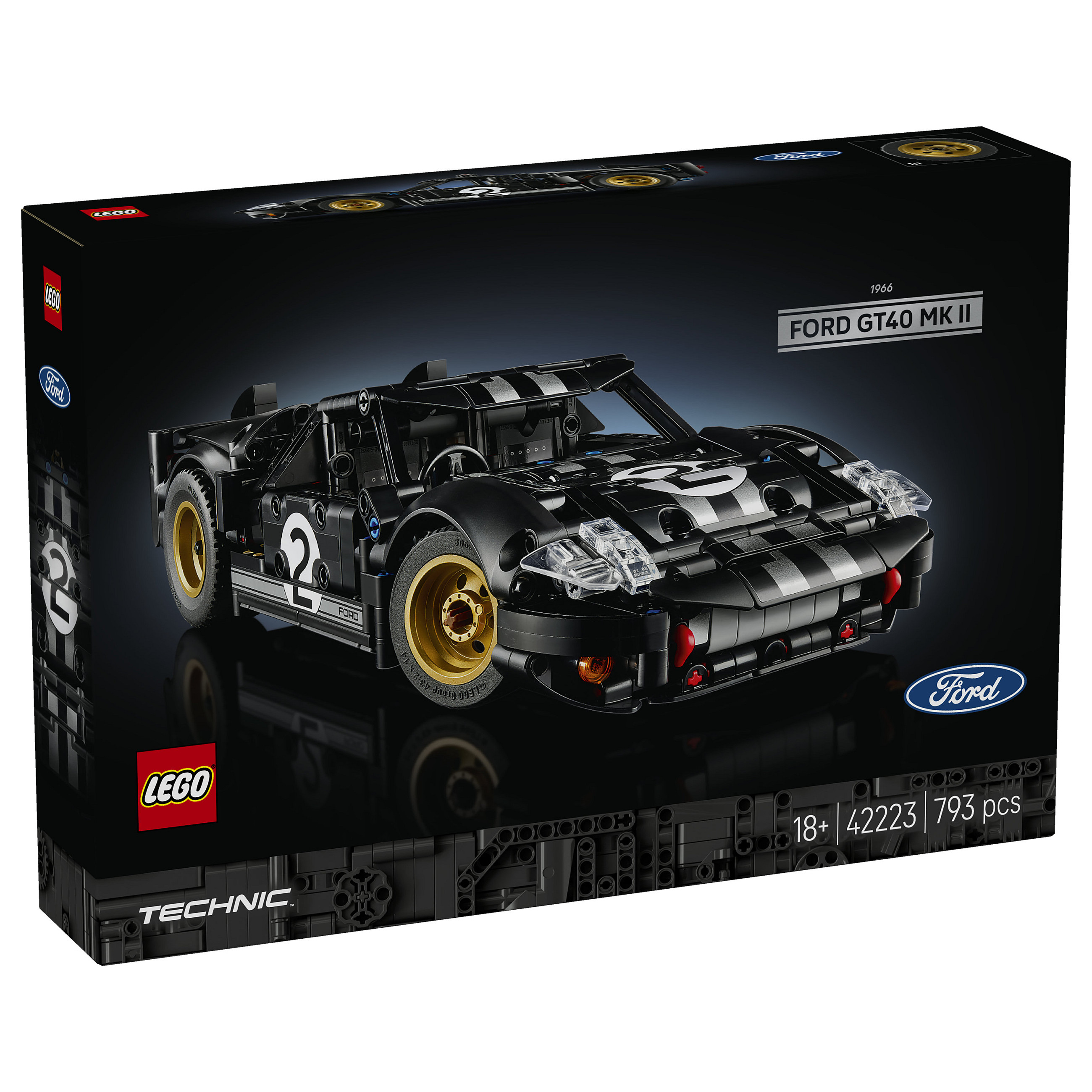LEGO Technic 1966 Ford GT40 MKII Race Car 42223 - 7