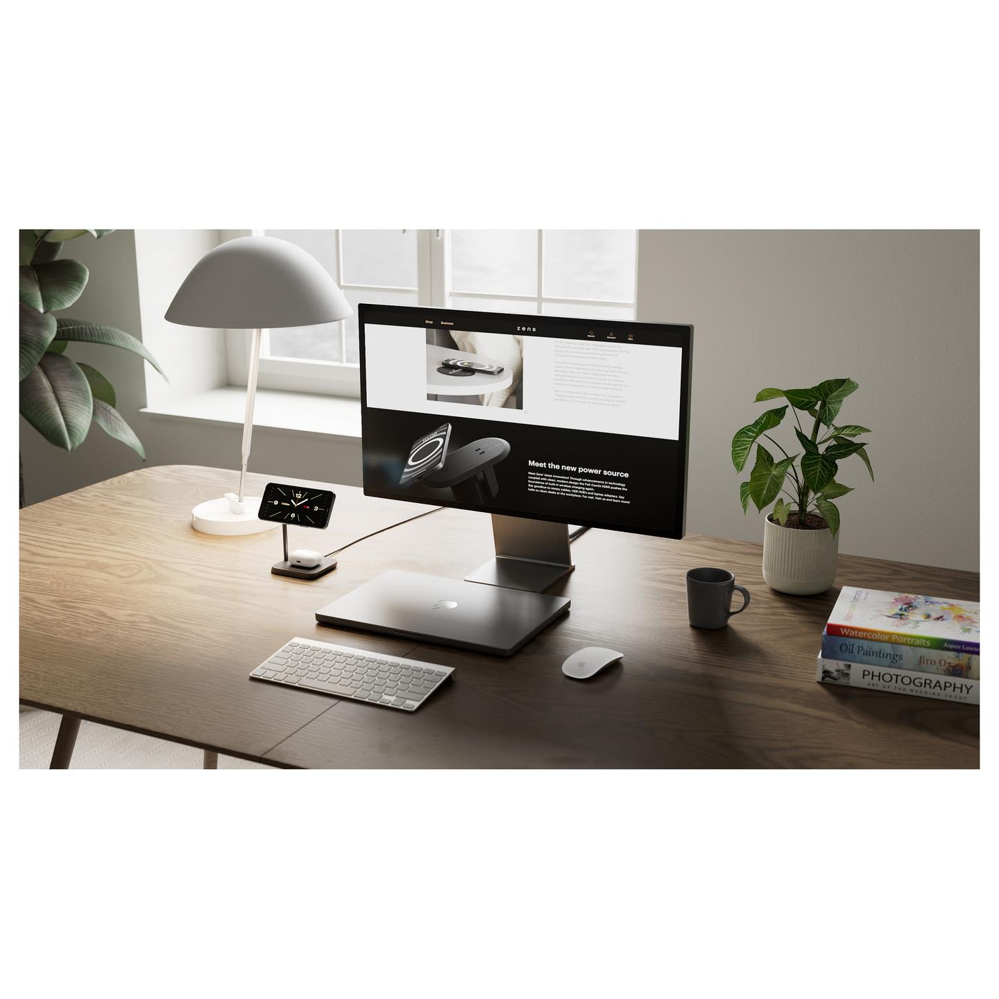 Aksesorë Apple Zens Office Charger 2 / MagSafe / 15W / 2 Pajisje - Zezë - 4