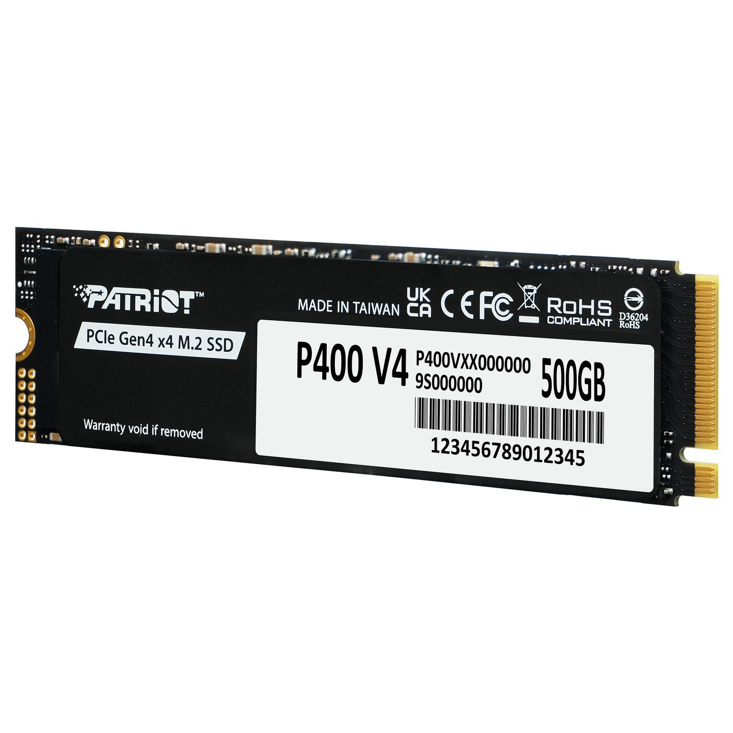 SSD e Brendshme Patriot Memory P400 V4 / 500GB / M.2 2280 / PCIe 4.0 x4 / NVMe / 5000MB/s Lexim - Zezë - 3