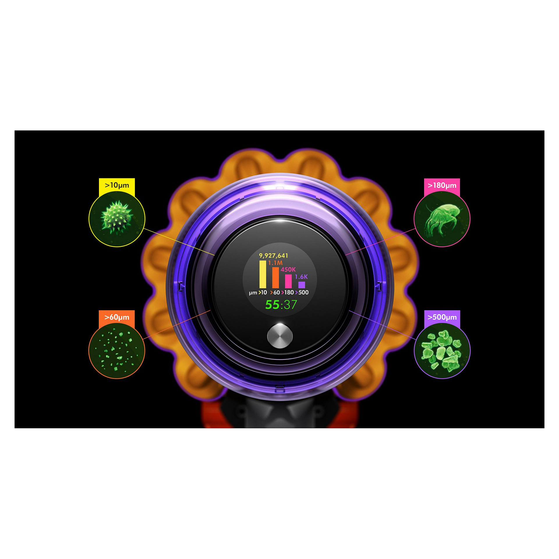 Fshesë me Vakum Dyson V15 Detect Absolute 2 në 1 – Nikeli/Verdhë - 9