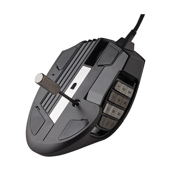 Maus Gaming me Kabllo Corsair Scimitar RGB Elite / 100-18.000 DPI / 17 Butona / 1000 Hz / USB / RGB – Zezë - 9