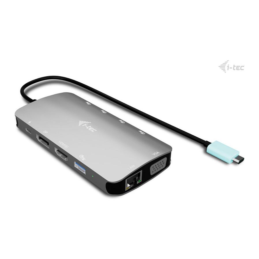 Docking Station i-tec C31NANOTRIDOCKPD / 4x USB-A / 2x USB-C / HDMI / DisplayPort / VGA / Gigabit Ethernet / SD-MicroSD / 100W PD – Argjend - 2