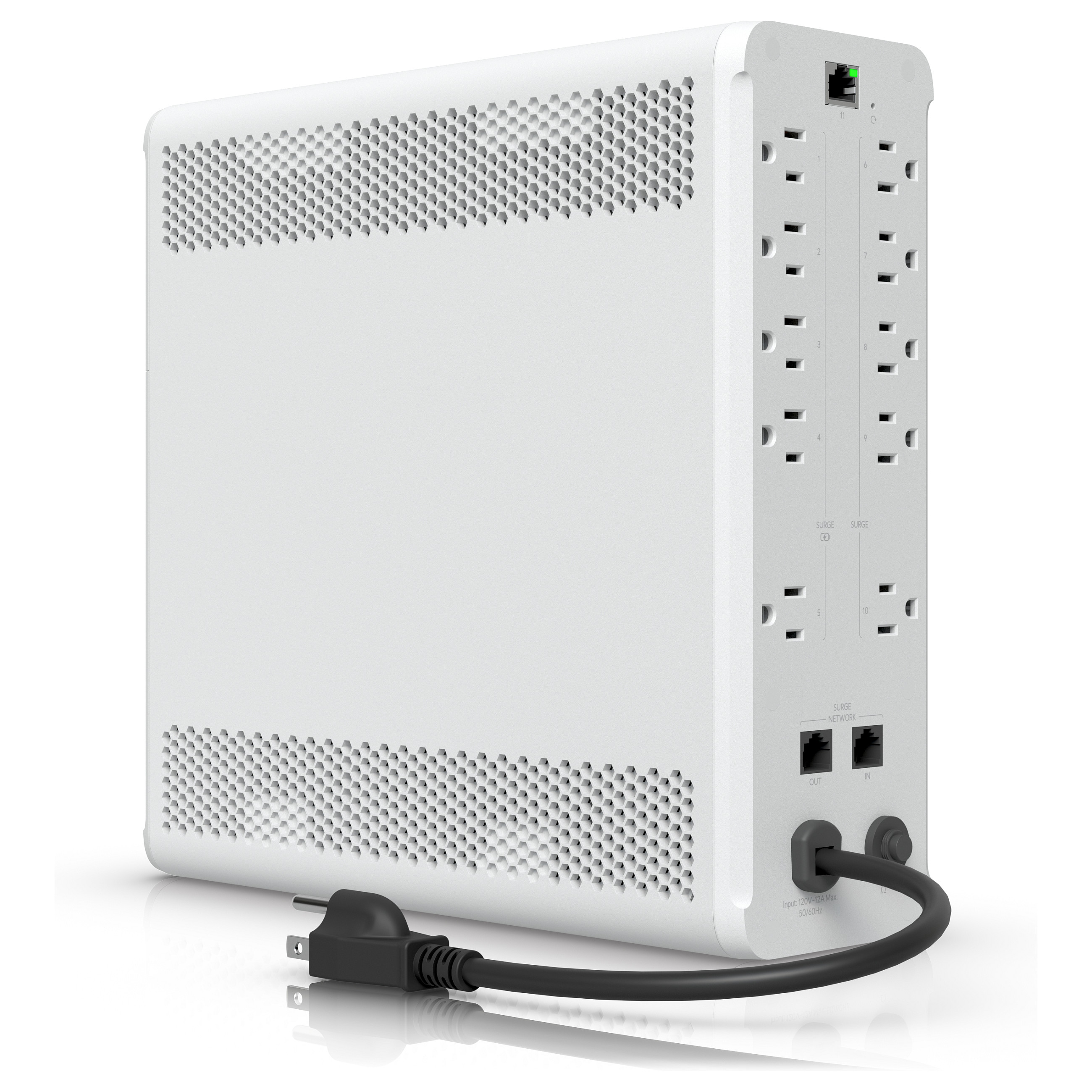 Ubiquiti UniFi UPS Tower UPS-Tower / 1000VA / 600W / Line-Interactive / 5× Backup + 5× Surge Protection – White - 4
