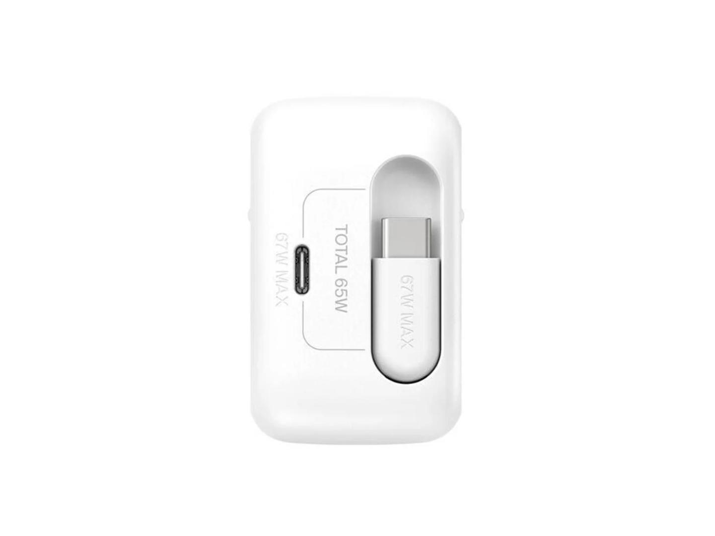 Adapter Belkin BOOSTCHARGE PRO / 67W / Dual USB-C / GaN / Kabllo USB-C e Tërheqshme - Bardhë - 3