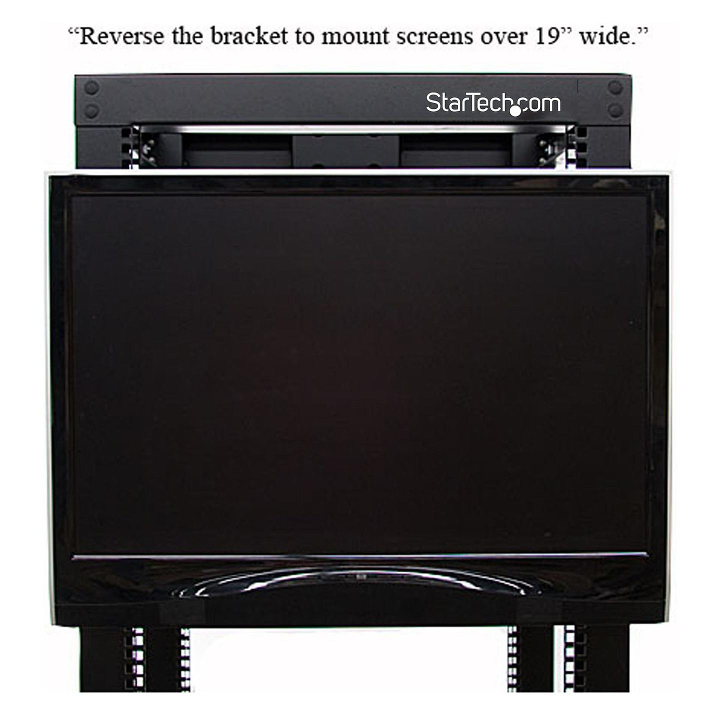 Mbajtëse për Monitor StarTech.com RKLCDBK , Rack 19" , 4U , VESA 75x75 & 100x100 , thellësi e rregullueshme - Zezë - 6
