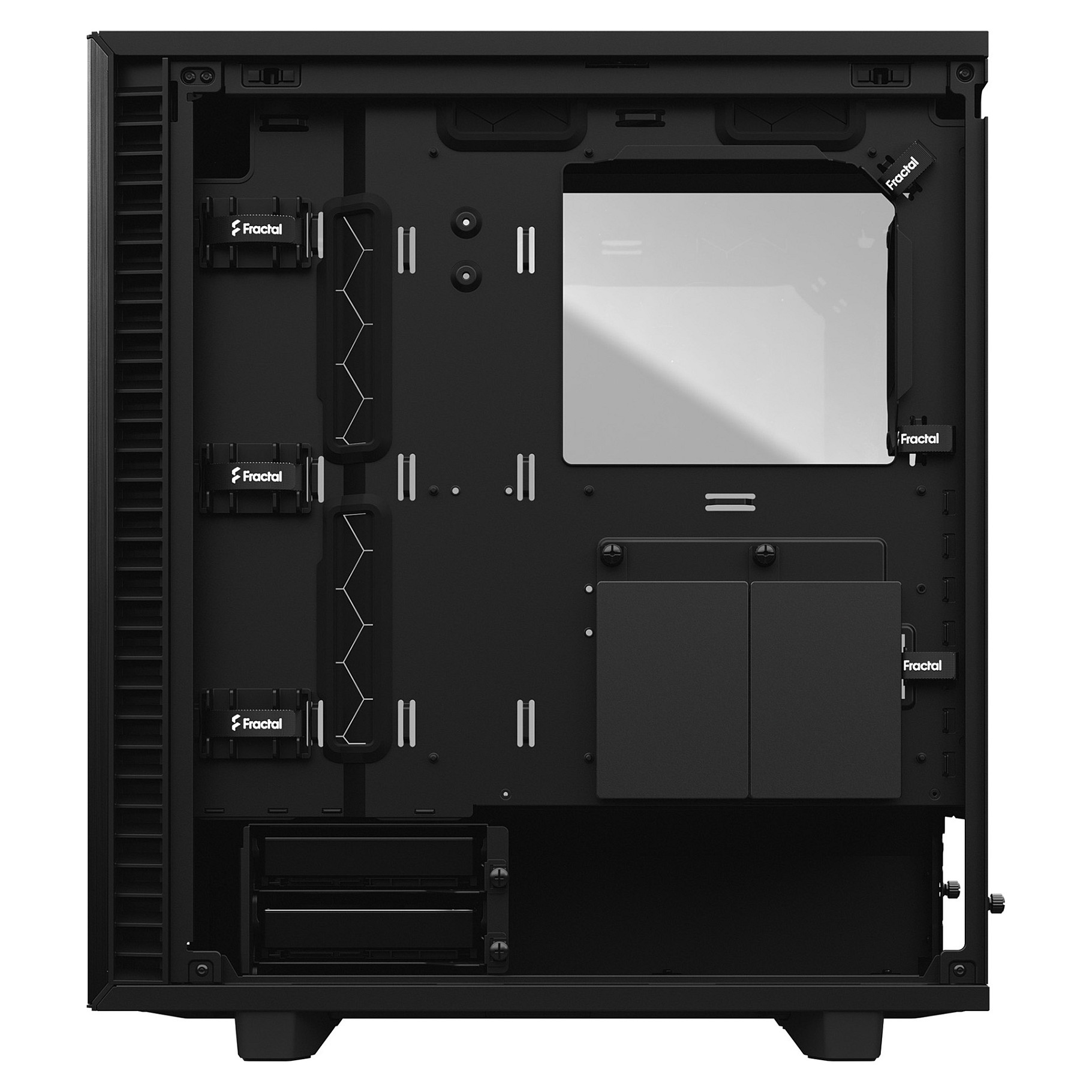 Kasë PC Fractal Design Define 7 Compact / Midi Tower / ATX / 2x 140mm + 120mm Fan - Zezë - 16
