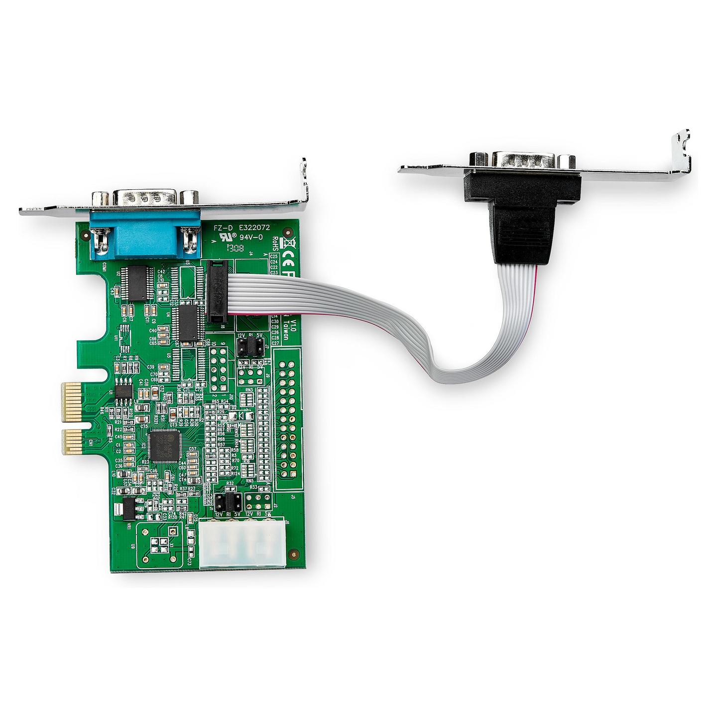 Kartë Zgjerimi StarTech.com PEX2S953LP, PCI Express x1, 2x Serial RS-232 DB9, deri në 921.6Kbps, ASIX AX99100, UART 16950, Low Profile + Full Height - 5