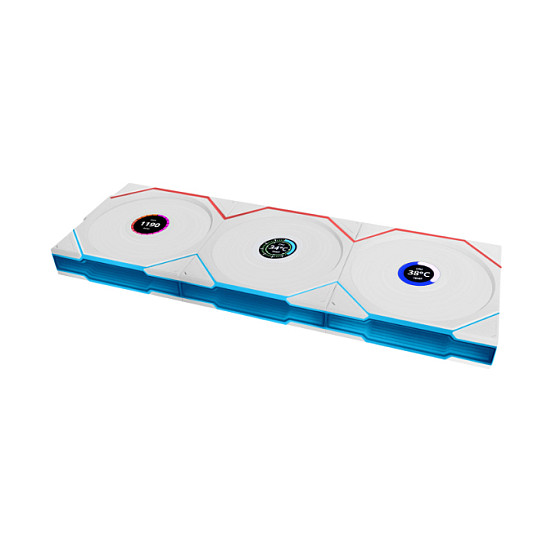 Ftohës për Kasë Lian Li UNI FAN TL LCD Wireless / 120mm / 0-1900 RPM / LCD / RGB / PWM – Bardhë - 3