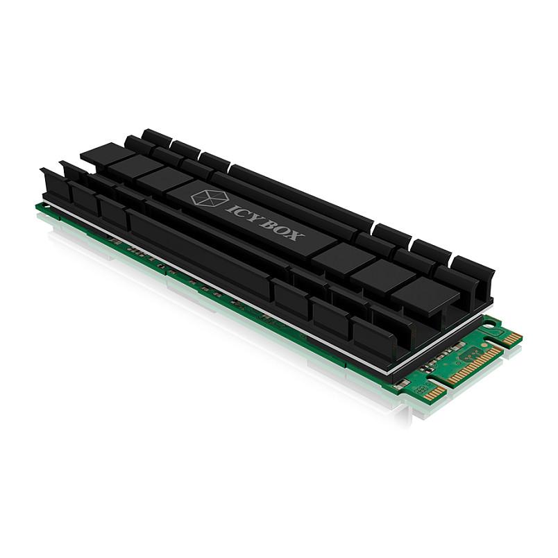 Ftohës për SSD ICY BOX IB-M2HS-701 / M.2 2280 / Pasiv / Alumin / 5mm – Zezë - 7