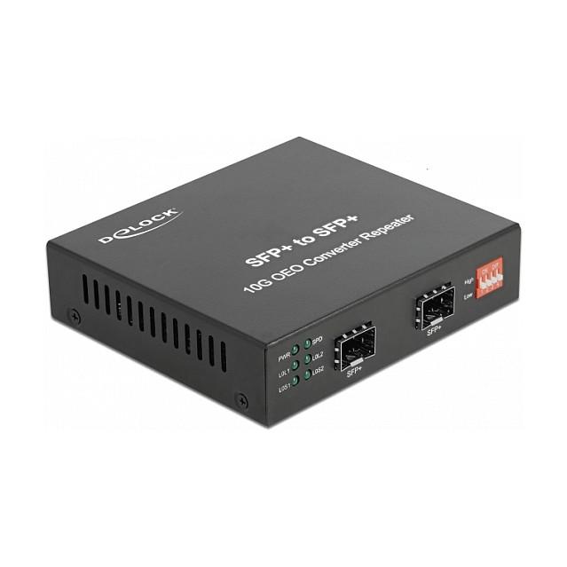Konvertues Medias DeLOCK 86472, 2x SFP+ 10 Gbps - Zezë