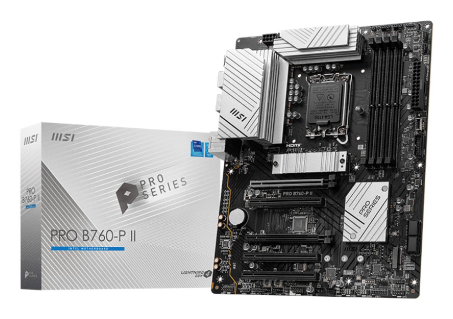 Pllakë Amë MSI PRO B760-P II / Intel B760 / LGA 1700 / ATX / DDR5 / PCIe 4.0 - 3