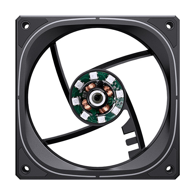 Ftohës për Kasë Jonsbo FR-505 / 120mm / 800-1800 RPM / ARGB / PWM / Reverse – Zezë - 9
