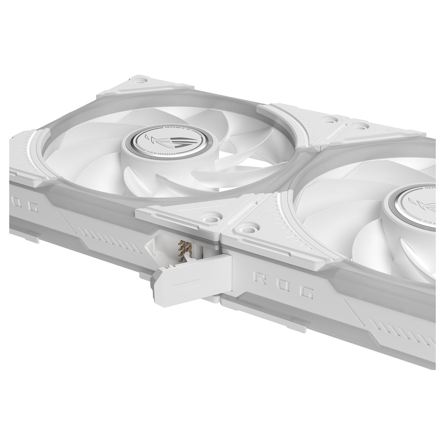 FtohĂ«s pĂ«r KasĂ« ASUS ROG Eurux GR120 / 120mm / 2200 RPM / PWM / ARGB / 3 CopĂ« â BardhĂ« - 23