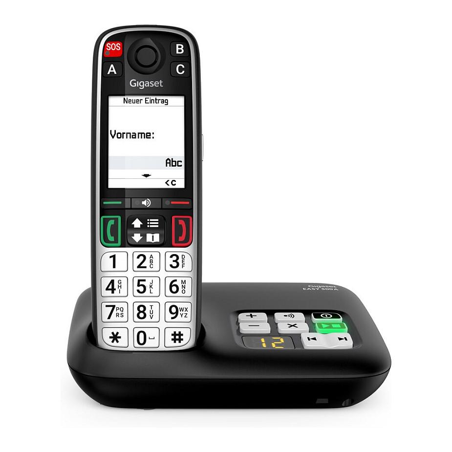 Telefon VoIP Gigaset EASY 500A, DECT, 2.2" TFT me ngjyra, SOS, Anrufbeantworter - Zezë - 8