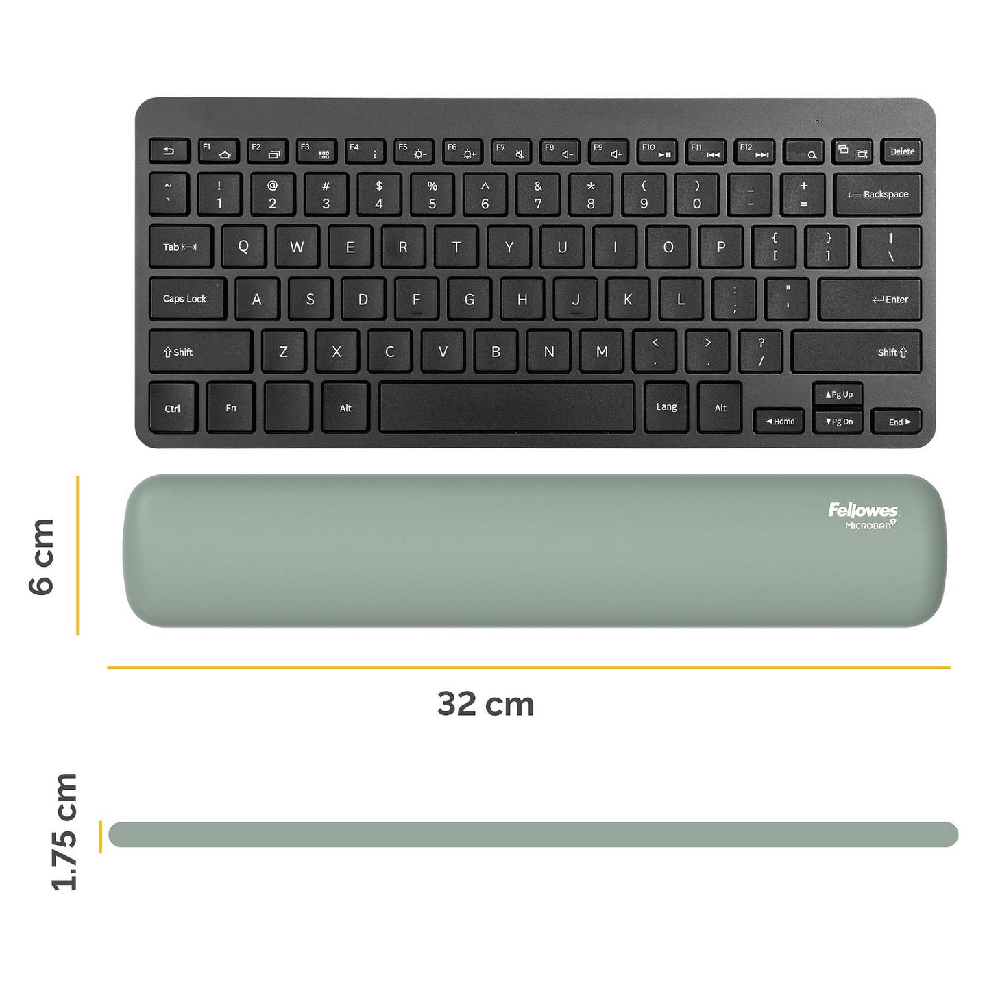 MbĂ«shtetĂ«se pĂ«r TastierĂ« Fellowes Breyta / TKL / HEX Cushion / 60 Ă 320 mm / Silikon â GjelbĂ«r - 3