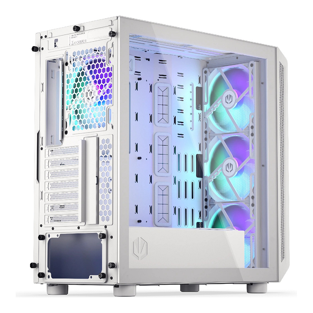 Kasë PC ENDORFY Arx 700 White ARGB / Mid Tower / ATX / 3x 140mm Front + 1x 140mm Rear Fan / ARGB / Mesh - Bardhë - 16