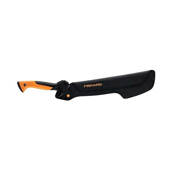 Mjetë Kopshti Fiskars Solid 1051236, 46cm, me Kokë sëpatë, Teh i Dhëmbëzuar - Zezë/Portokalli - 2