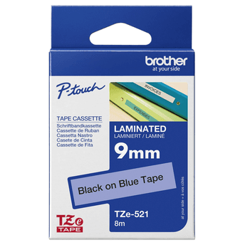 Shirit për Printer 3D Brother Colour Ribbon TZE-521 / TZE521 - Zezë mbi Blu