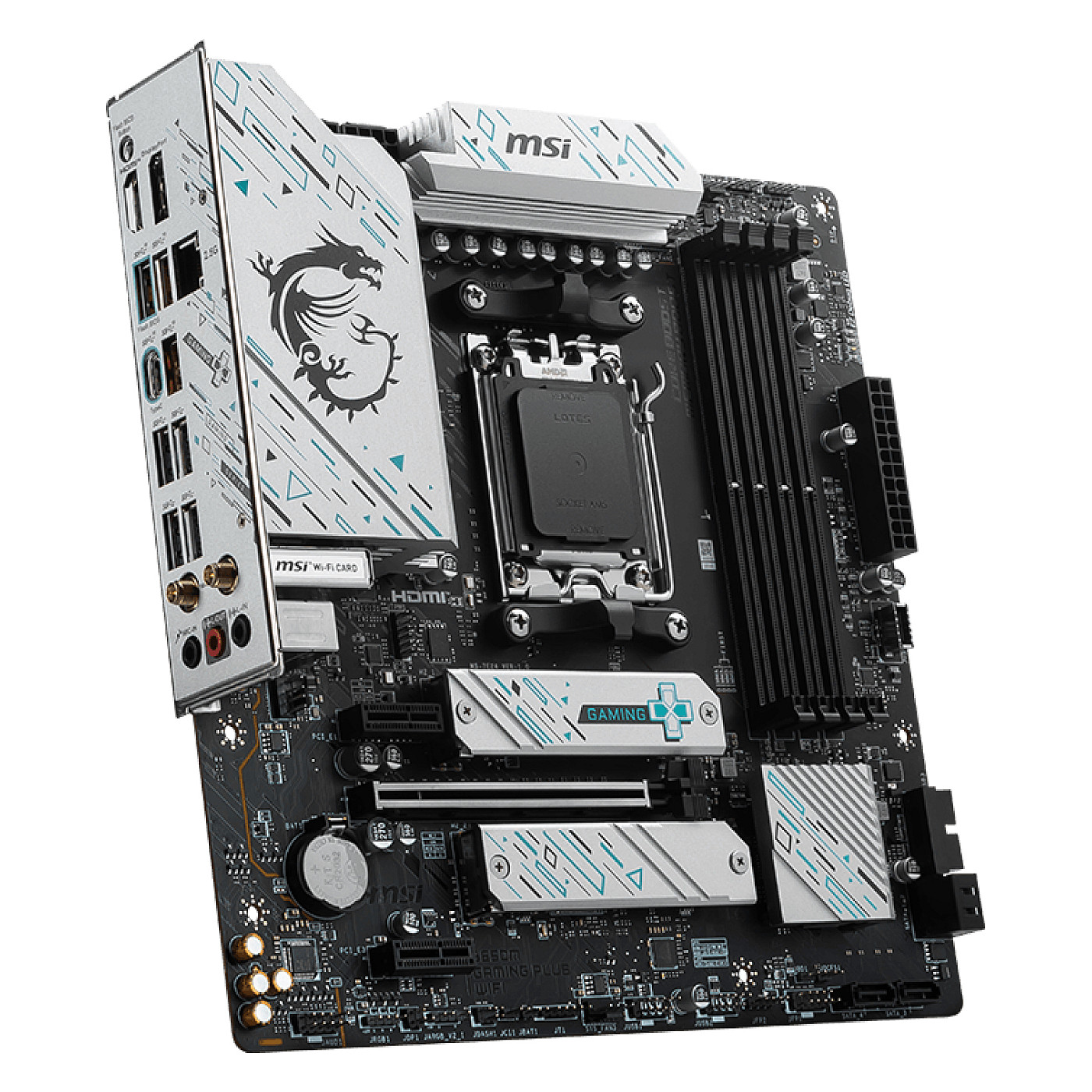 Pllakë Amë MSI B650M GAMING PLUS WIFI / AMD AM5 / B650 / DDR5 / Micro ATX / Wi-Fi 6E / 2.5GbE LAN - 4