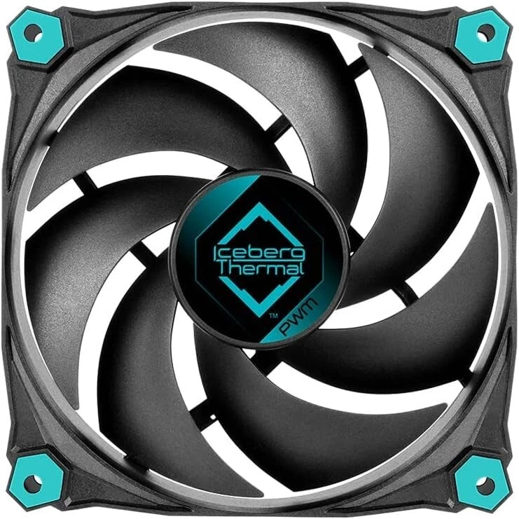 Ftohës për Kasë Iceberg Thermal IceGALE Silent PWM / 120mm / PWM – Zezë - 2