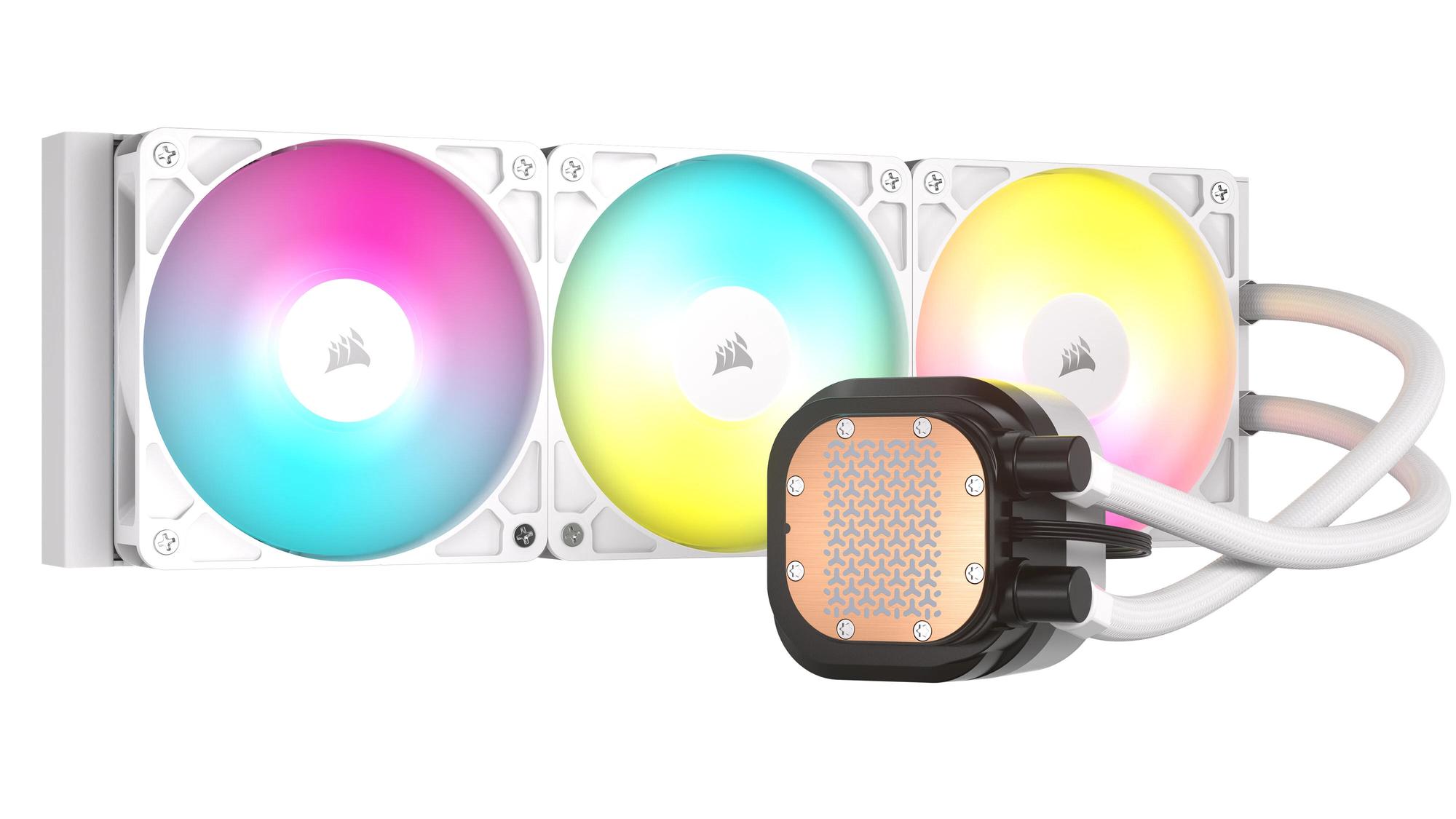 Ftohës me ujë për procesor Corsair NAUTILUS 360 RS ARGB / 360mm / 3x 120mm ARGB Fan / CW-9060095-WW – Bardhë - 4