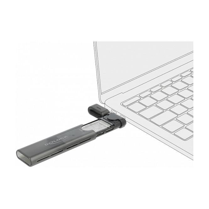 Këllëf për SSD Delock 42635, M.2 NVMe + SATA, USB-C 3.2 Gen 2, 10Gbps, Realtek RTL9210B - Zezë - 2