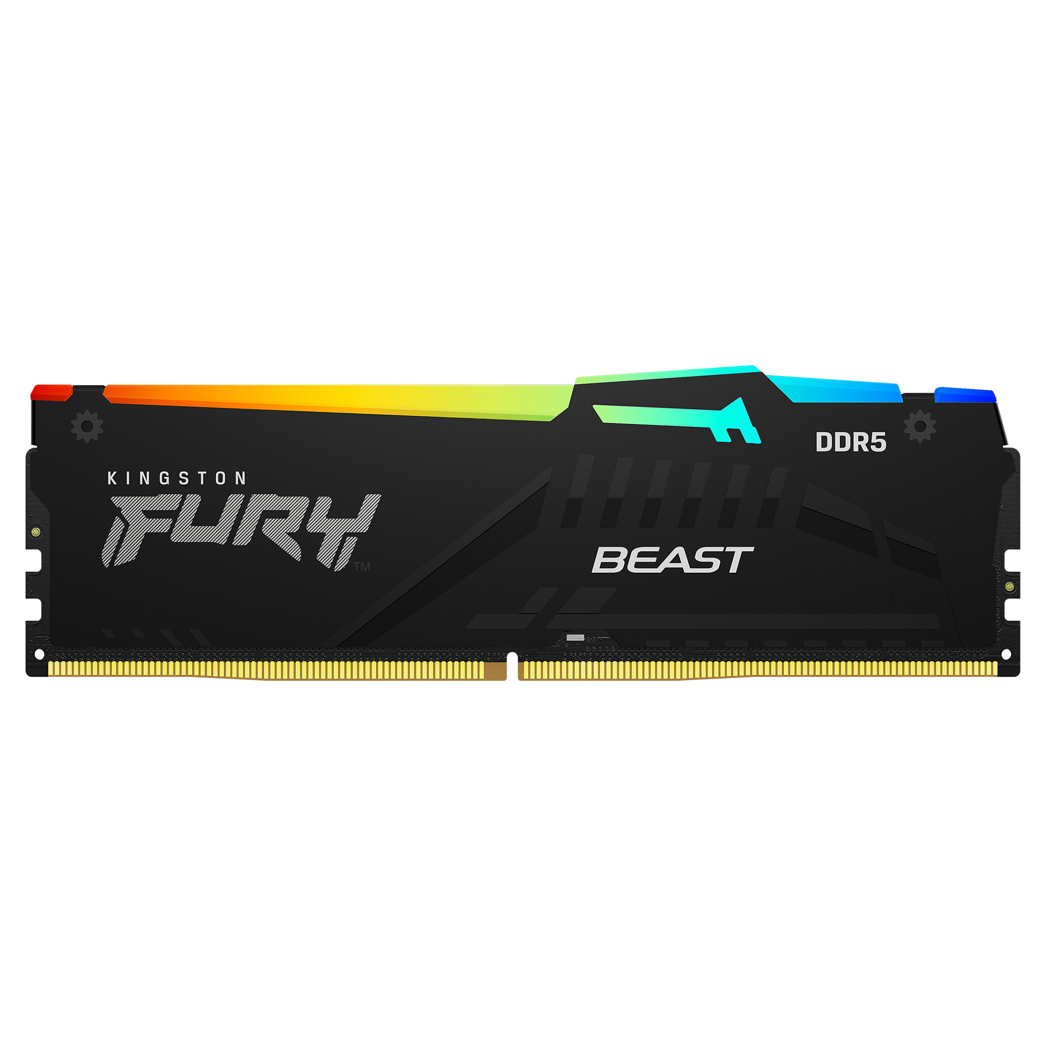 RAM Memorie DDR5 Kingston FURY Beast RGB / 16GB / DIMM / 6400MT/s / CL32 / ECC - Zezë - 2