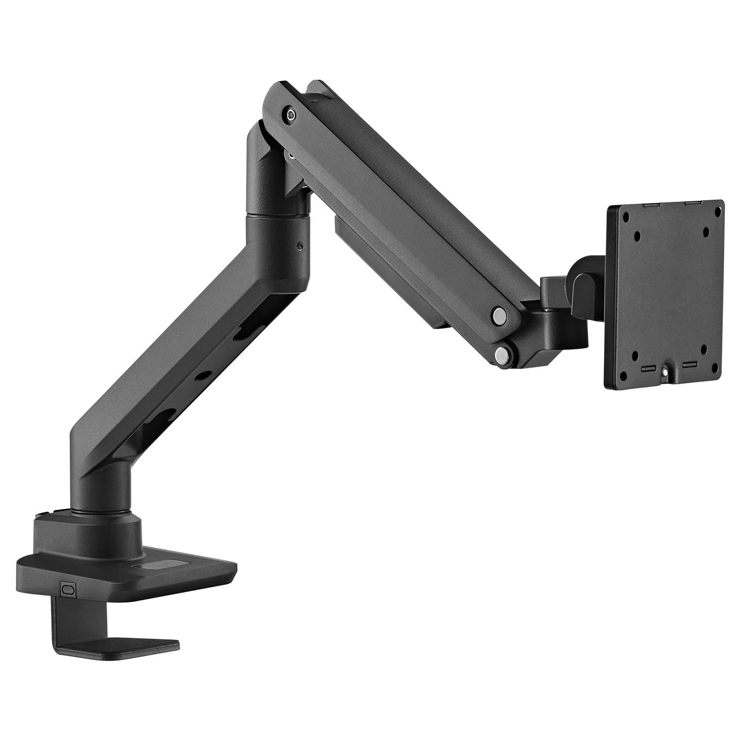 Mbajtëse për Monitor Equip 650180 / 1 Monitor / 17"-49" / 20kg / Gas Spring / Clamp-Grommet / Tilt -20° deri +50° / Swivel ±90° - Zezë - 2