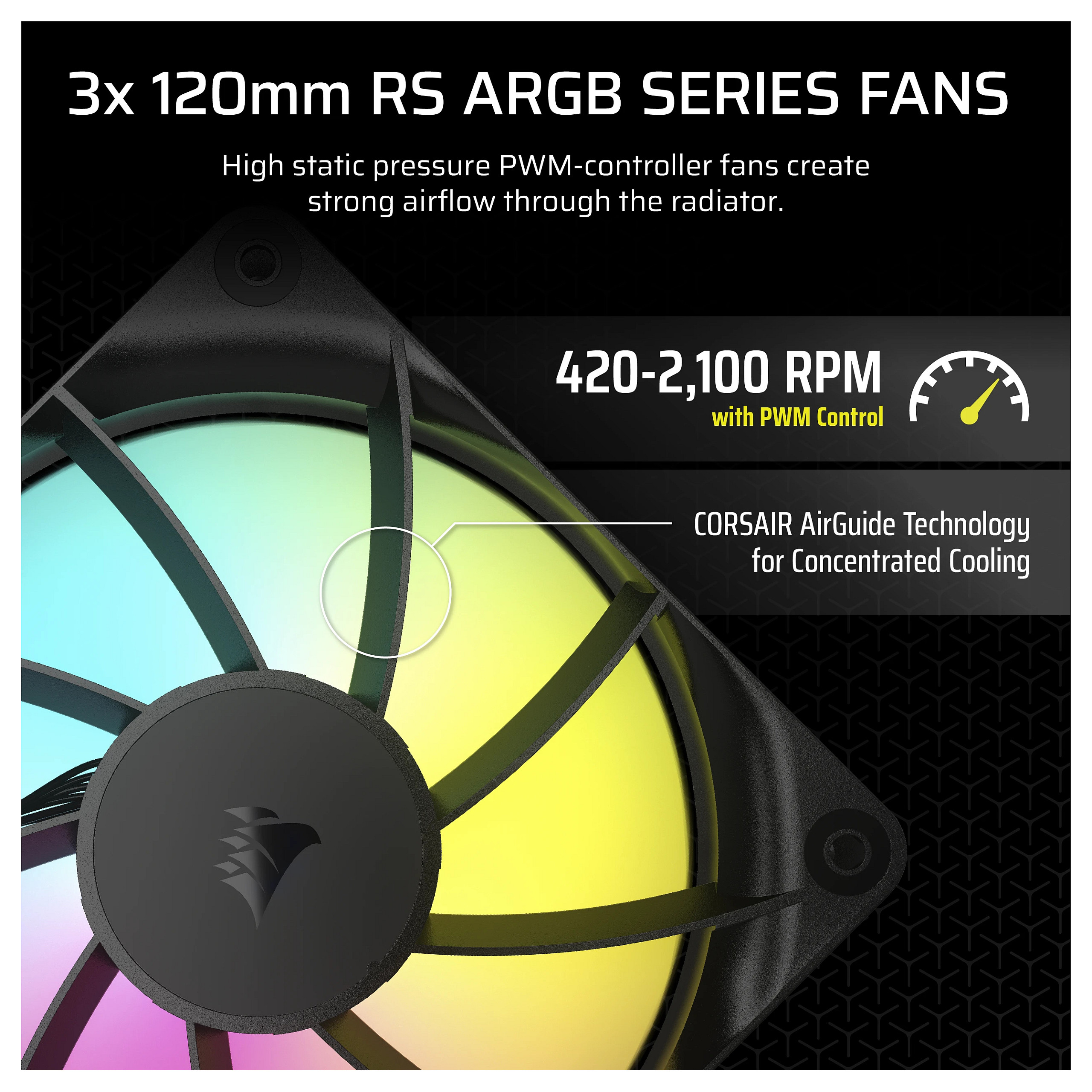 Ftohës për Procesor Corsair Nautilus 360 RS ARGB / AIO / 360mm / 3x120mm / ARGB - Zezë - 4