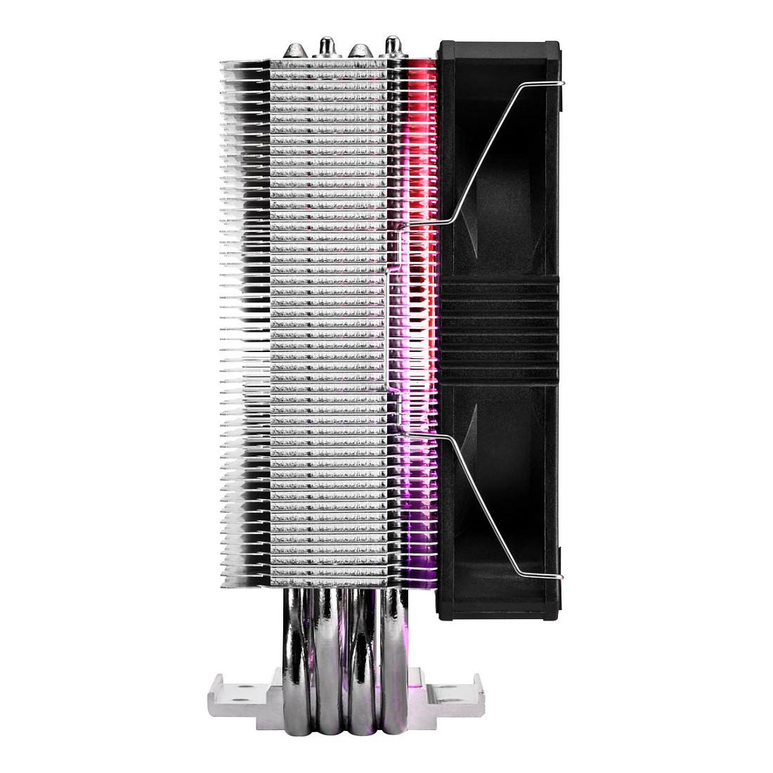 Ftohës për Procesor FSP NE5 / 120mm / 180W / 800-1600RPM / 4 Heatpipes / ARGB - Zezë - 5