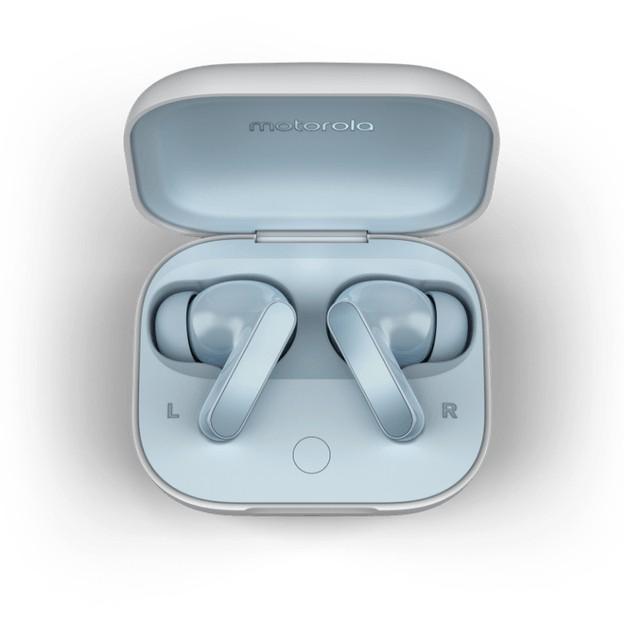 Kufje pa Kabllo Motorola Moto Buds / Bluetooth 5.3 / ANC / Dolby Atmos / 12.4 mm / 42 orë - Blu e Çelët - 3