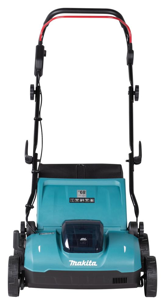 Vertikulator me Bateri Makita DUV320Z, 18V, Gjerësi Pune 320mm, Thellësi Pune -8 deri +4mm, Shportë 30L - Blu/Zezë - 3
