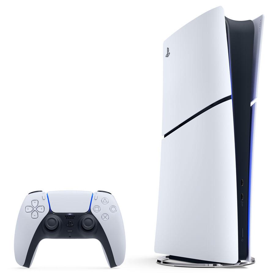 Konsolë Sony PlayStation 5 Slim Digital Edition, 1000049749, 825GB SSD, 4K, Wi-Fi 6, Bluetooth 5.1 - Bardhë, Zezë