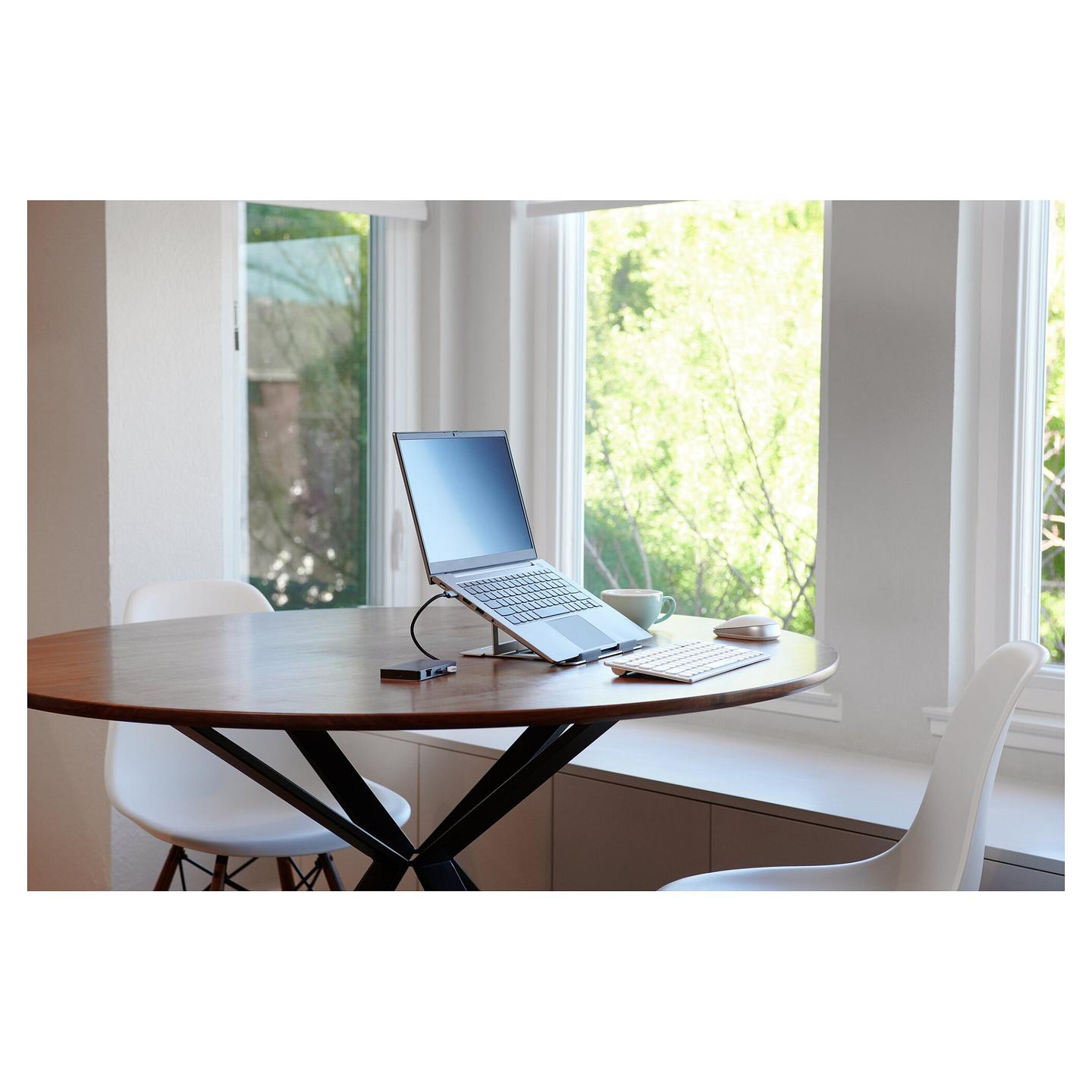Mbajtëse për Laptop Kensington Easy Riser / Aluminium / 6 Nivele / deri në 16" - Argjend - 8