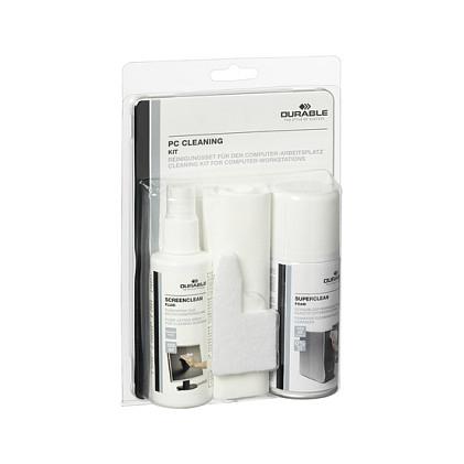 Set Pastrimi për Pajisje DURABLE 5834-00, 150 ml Shkumë, 125 ml Fluid, 10 Peceta, Pastrues Tastiere - 2