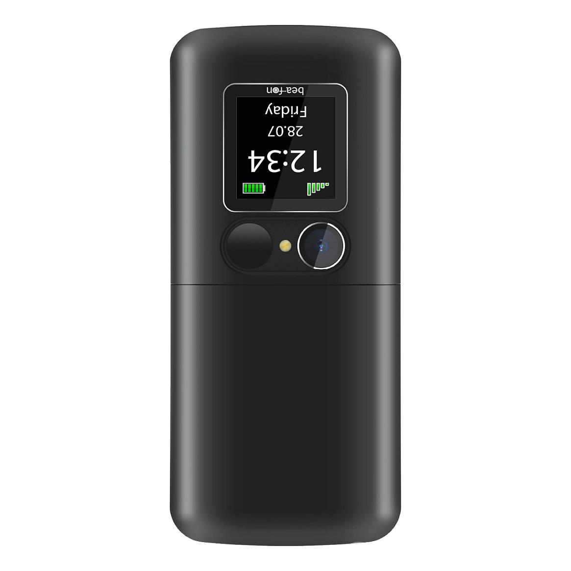 Telefon i thjeshtë Bea-fon Fold10, Single SIM, 2.2", Bluetooth, FM Radio, 0.3MP, 1000mAh - Zezë/Argjendtë - 2