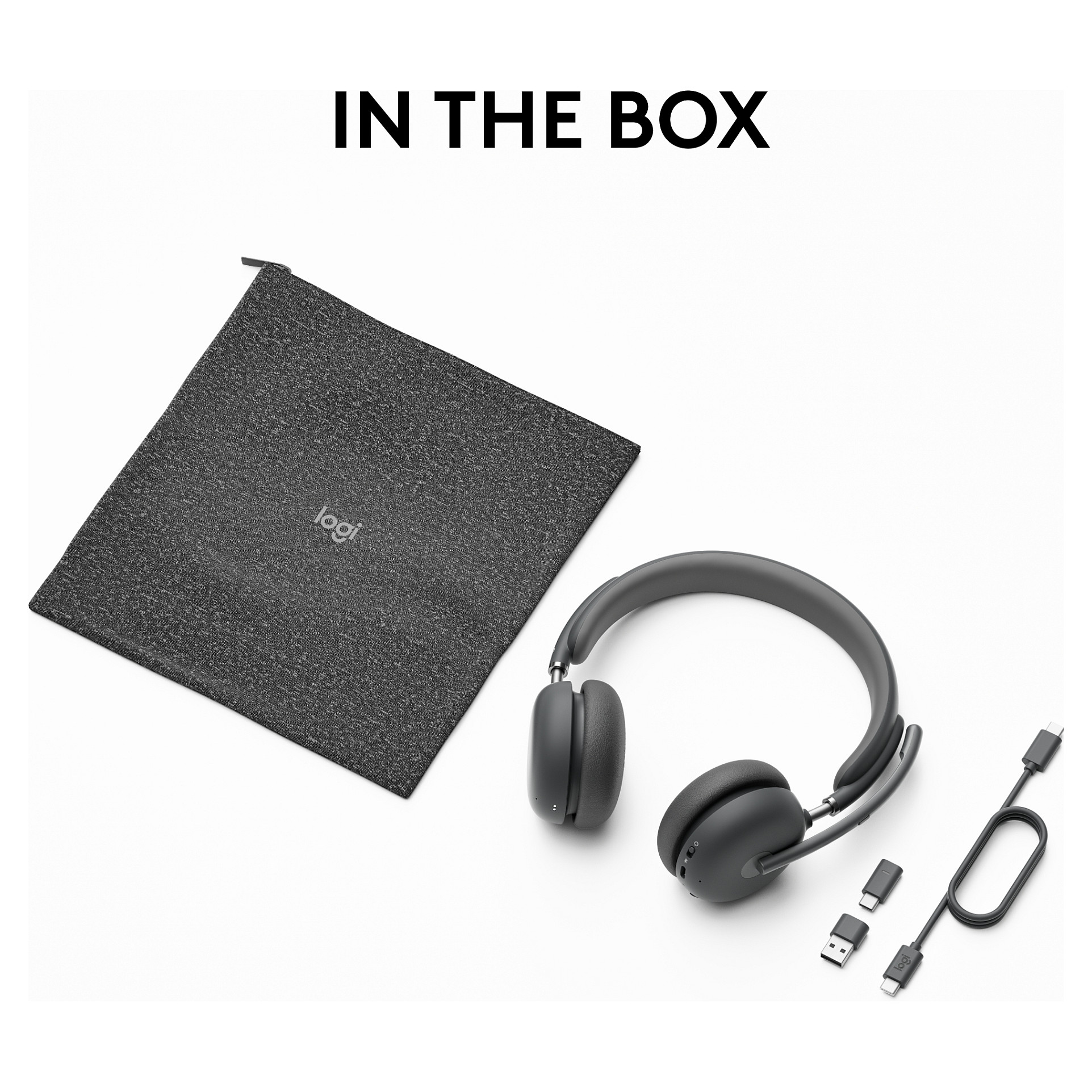 Kufje pa kabllo Logitech Zone Wireless 2 / Bluetooth 5.2 / ANC - Grafit - 13