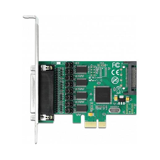 Kartë Zgjerimi PCI Express Delock 89938 / PCIe 1.1 x1 / 4x RS-232 DB9 / 460.8Kbps / WCH384L / Low Profile