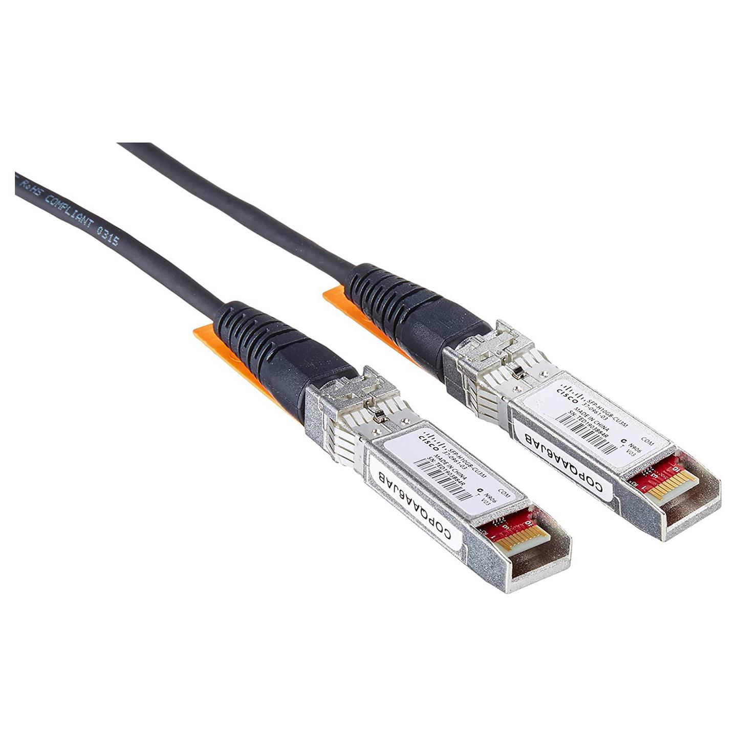 Kabllo Direct Attach Cisco SFP-H10GB-CU3M, SFP+ në SFP+, 10Gbps, 3m - Zezë/Argjend