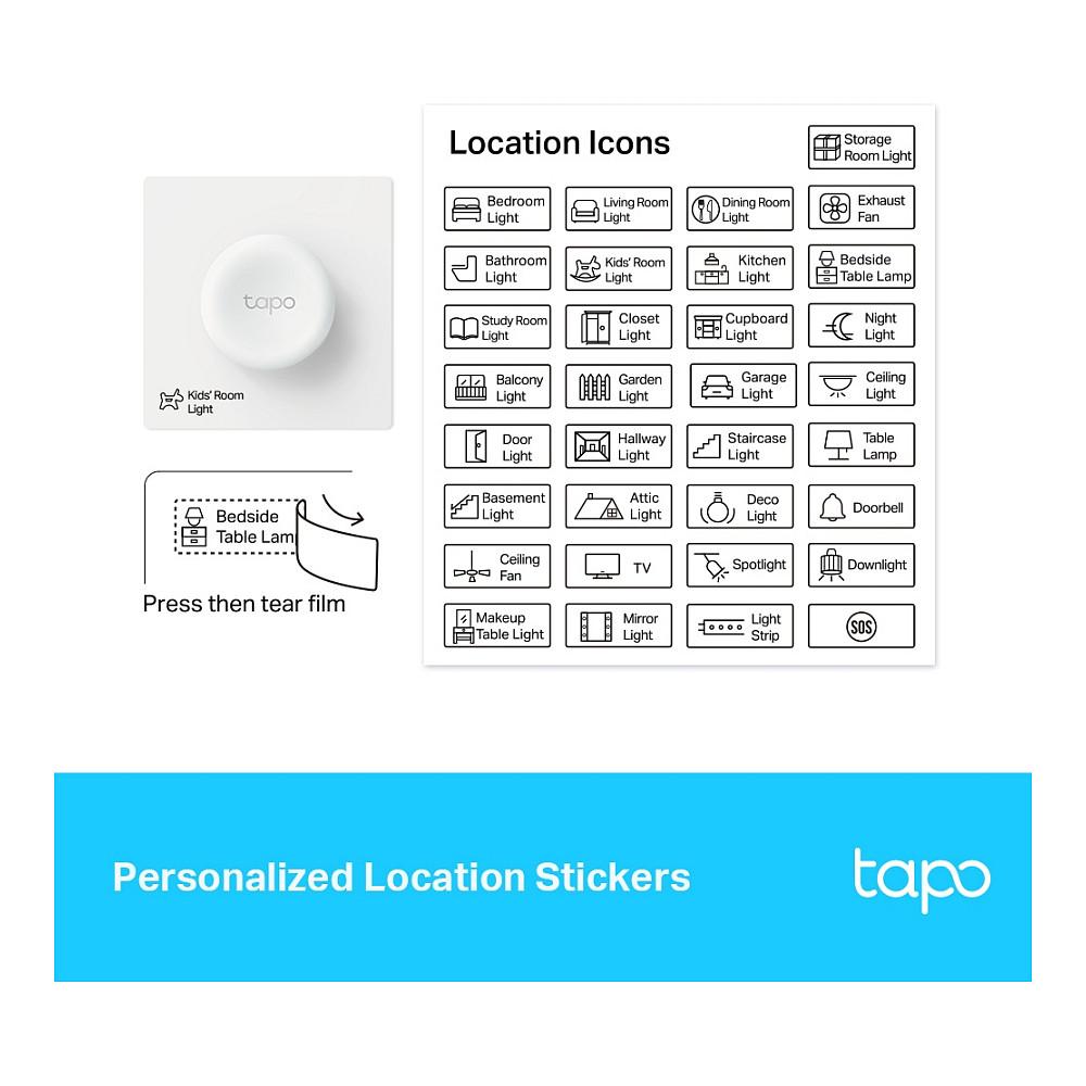 Ndërprerës Inteligjent TP-Link Tapo S200D, Rregullim i Ndriçimit, Wireless 868 MHz, Bateri CR2032 - Bardhë - 8