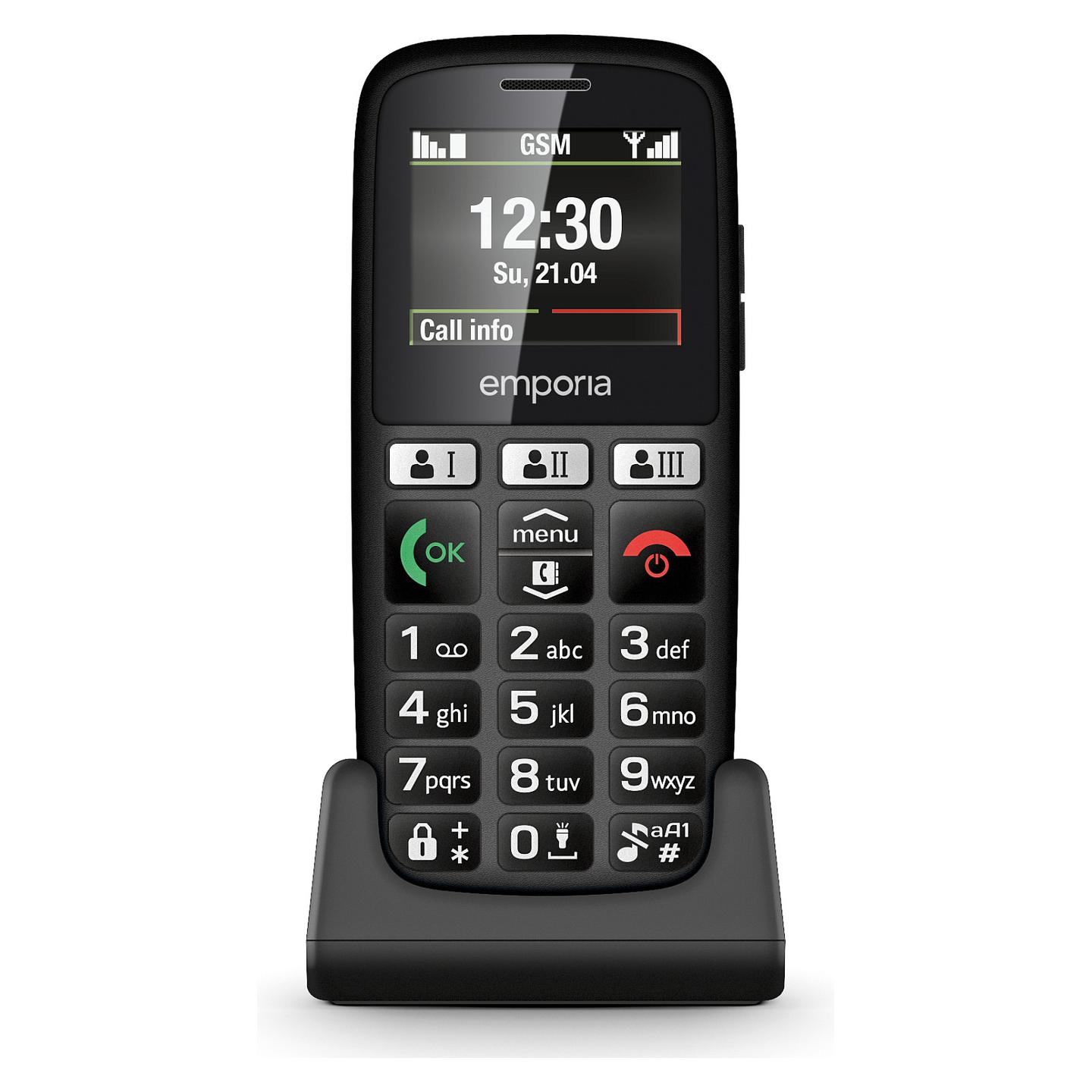 Telefon i thjeshtë Emporia emporiaHAPPY / 2G / 1.81" / 800mAh - Zezë - 8