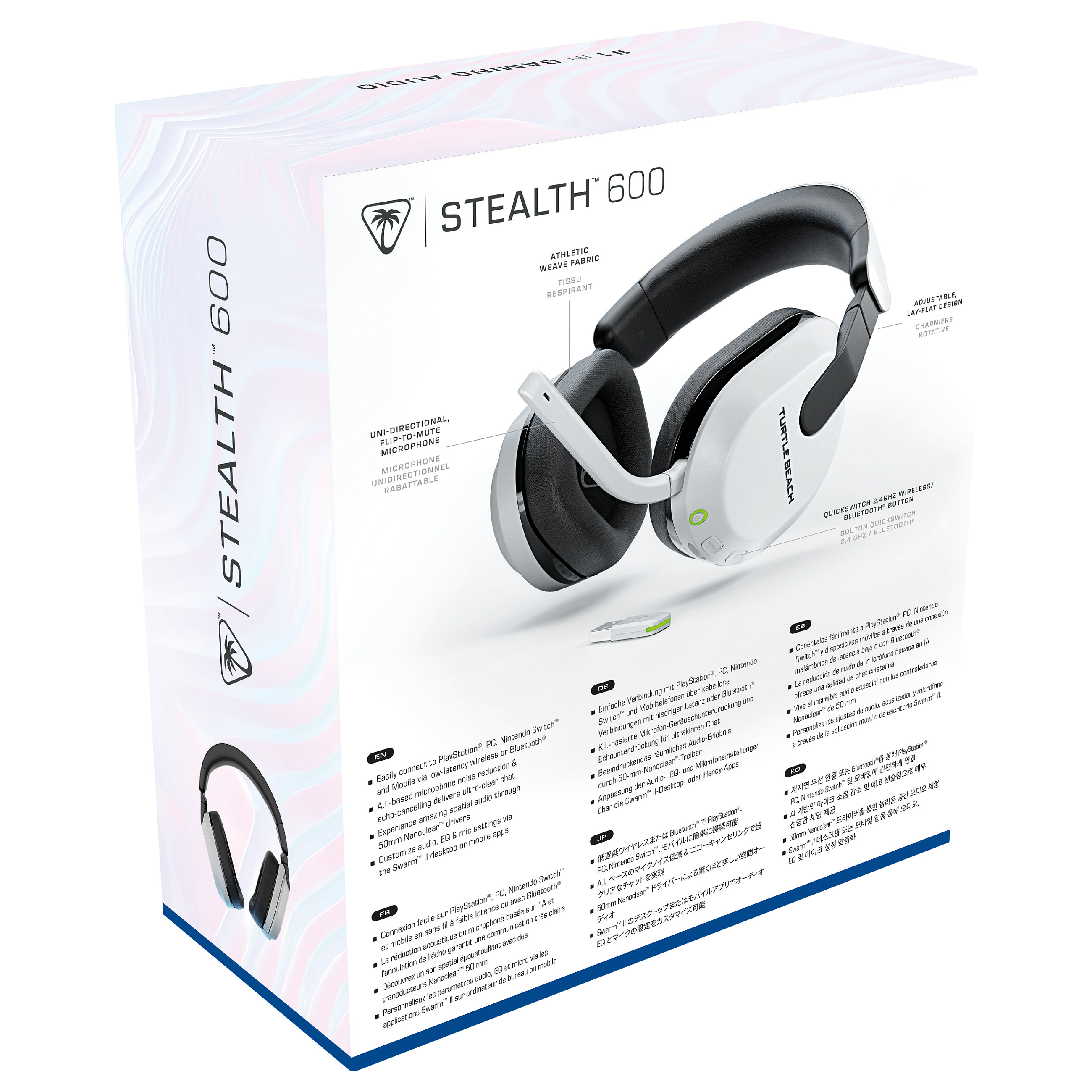 Kufje Gaming Turtle Beach Stealth 600 Gen 3 / PlayStation / Wireless / Bluetooth / 20–20.000 Hz - Bardhë - 11