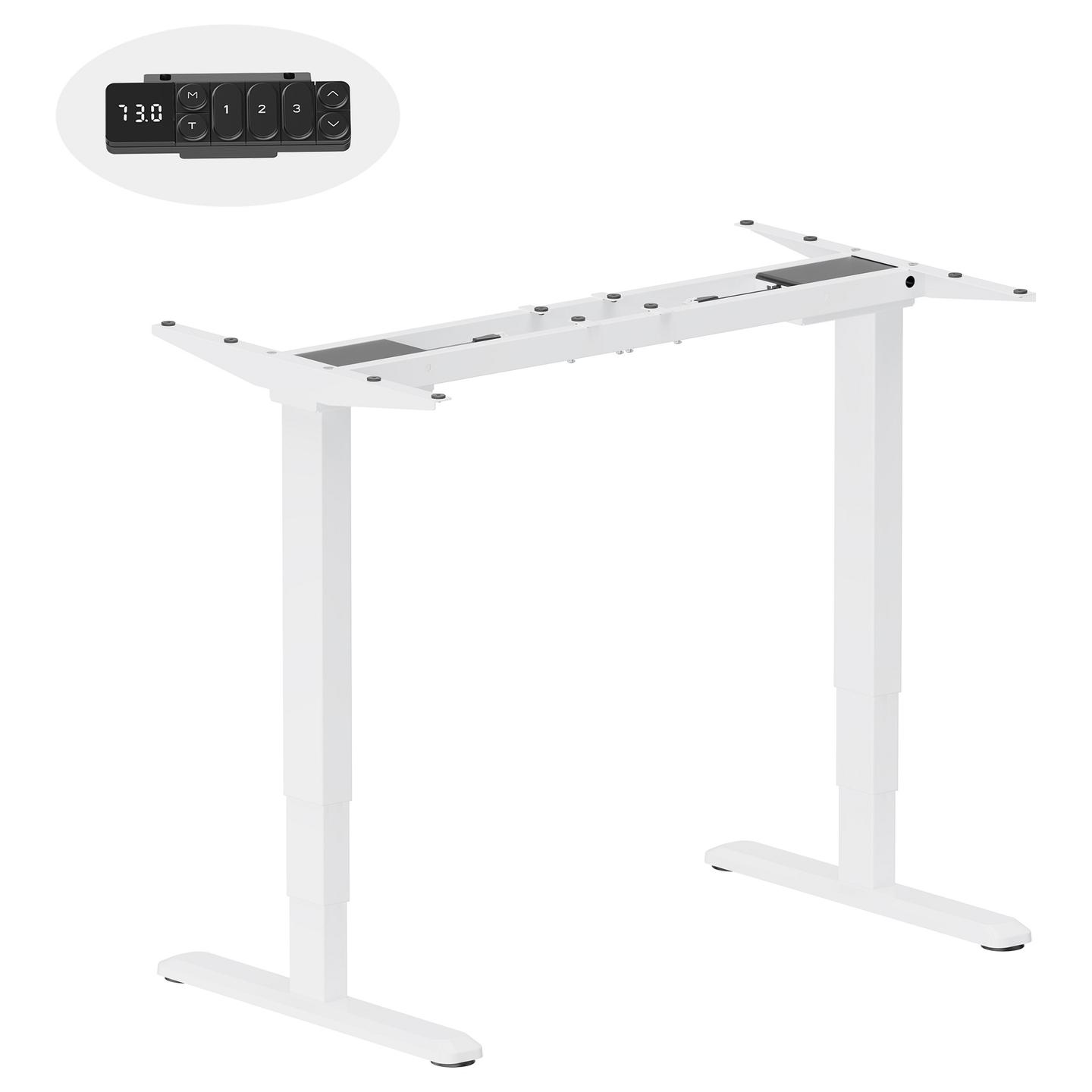 Kornizë për Tavolinë EQUIP 650814, Elektrike, 2 Motorë, 2 Këmbë, 125kg, 62–126cm, 1x USB-C 18W - Bardhë - 2