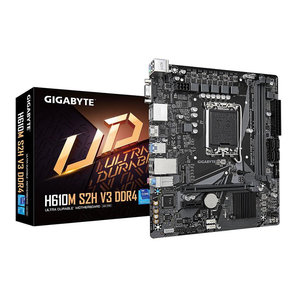 Pllakë Amë GIGABYTE H610M S2H V3 DDR4 / Intel LGA1700 / H610 / DDR4 / Micro ATX / M.2 / SATA III
