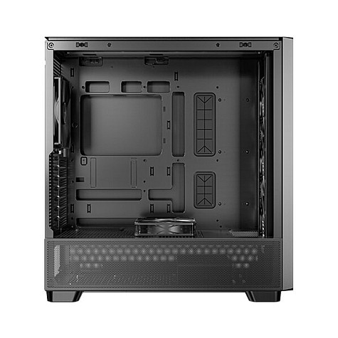 Kasë PC Antec FLUX / Midi Tower / E-ATX + ATX / 3x 120mm + 1x 140mm Fan / Tempered Glass + Wood - Zezë - 10