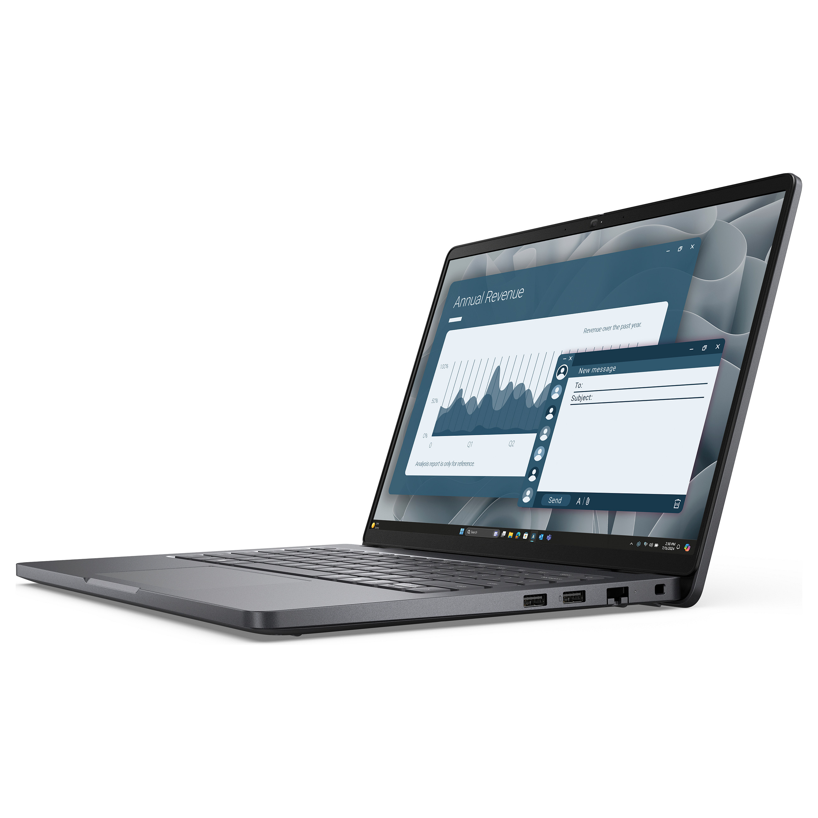 Laptop DELL Pro 14 PC14255 / Ryzen 5 PRO 230 / 16GB DDR5 / 512GB / 14" WUXGA (Full HD+) IPS 60Hz / AMD Radeon 760M - Zezë - 3