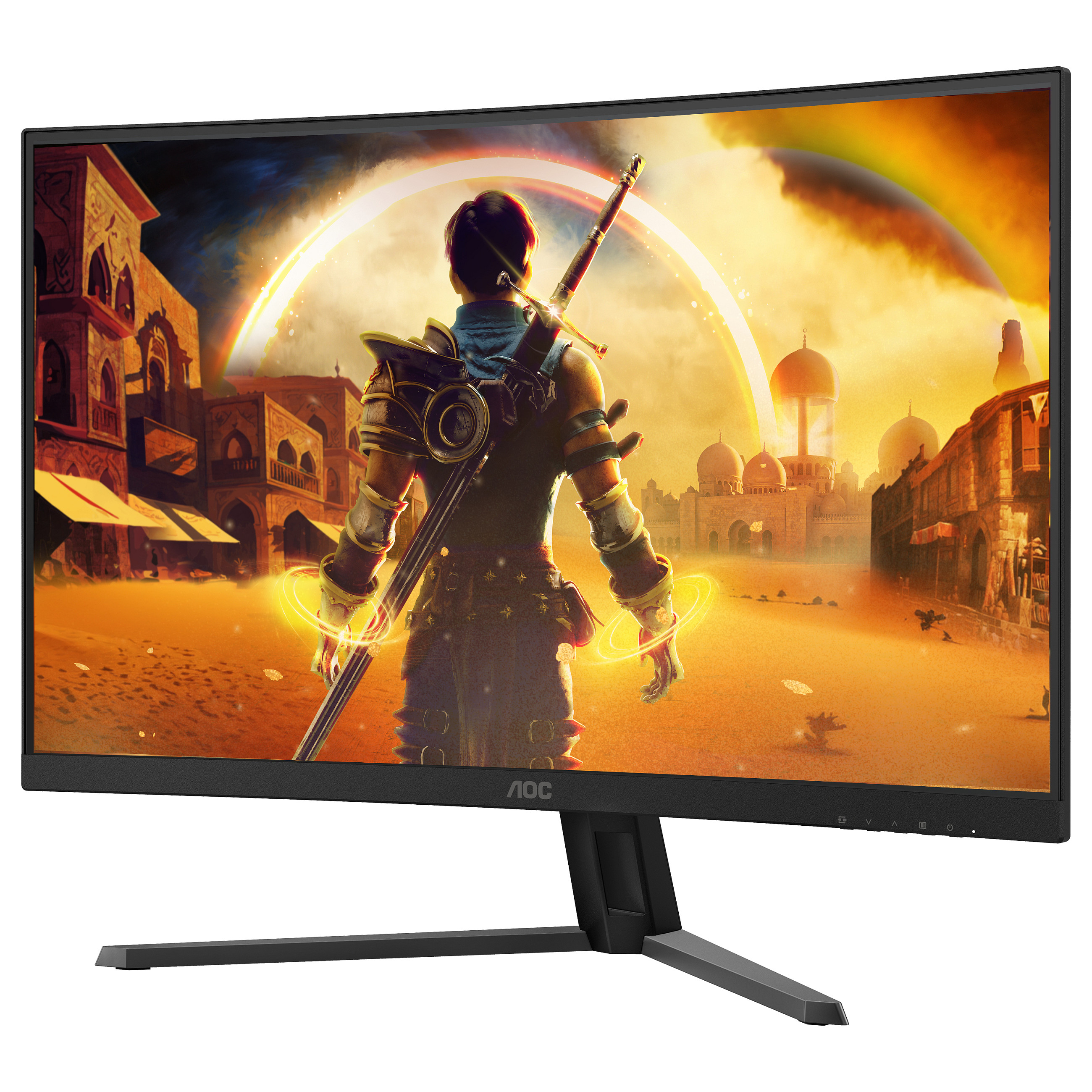 Monitor Gaming AOC G4 C32G42ZE / 31.5" / Full HD VA Curved / 240Hz / 4ms / HDMI+DP - Zezë/Kuqe - 9