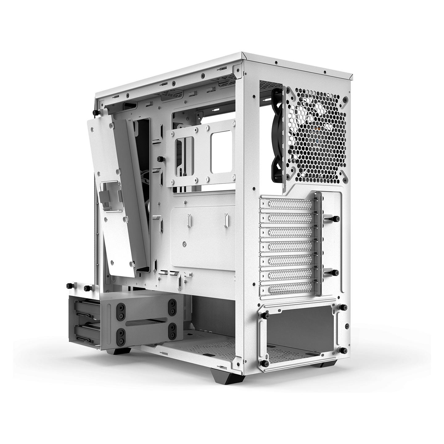 Kasë be quiet! PURE BASE 500 Window / Midi-Tower / Xham i Temperuar / 2x140mm / ATX – Bardhë - 4