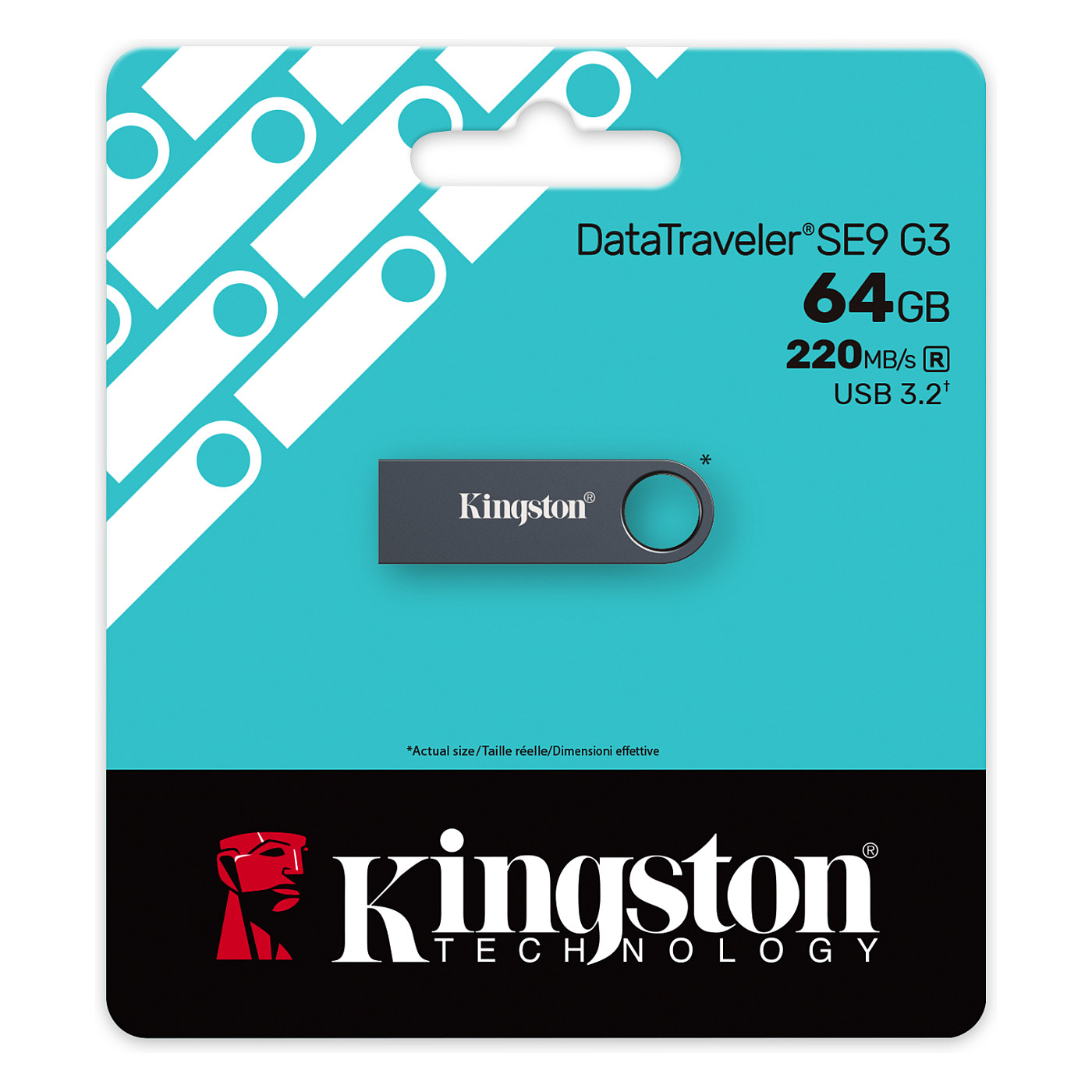 USB Flash Drive Kingston Technology DataTraveler SE9 G3 / 64GB / USB Type-A / USB 3.2 Gen 1 - Zezë - 4