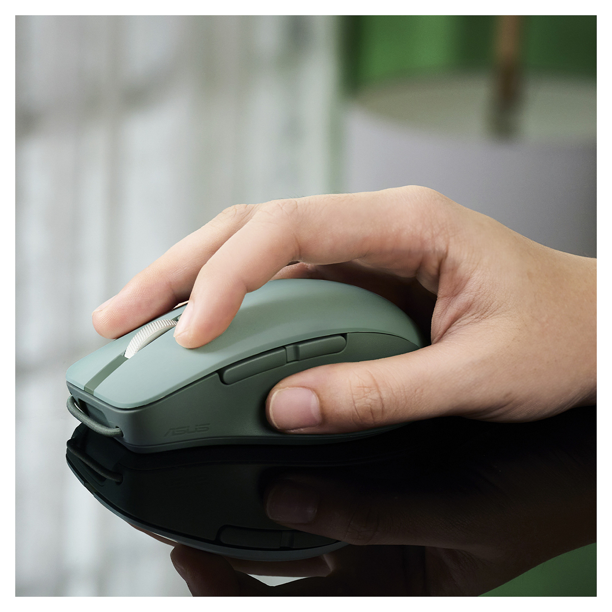 Maus pa Kabllo ASUS SmartO MD200 Silent Plus / 4200 DPI – Gjelbër - 9
